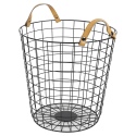 SEt of 2 Black Metal Baskets [538130]