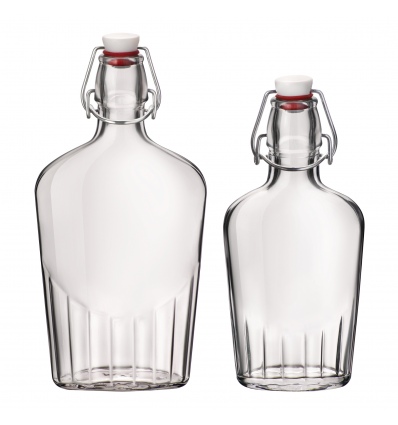 Single Fiaschetta Glass Storage Bottle