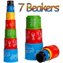 7 pcs Stacking Cups Beakers