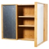 Taio 2 Door Bamboo Mirror Cabinet [098955]