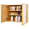 Taio 2 Door Bamboo Mirror Cabinet [098955]