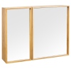 Taio 2 Door Bamboo Mirror Cabinet [098955]