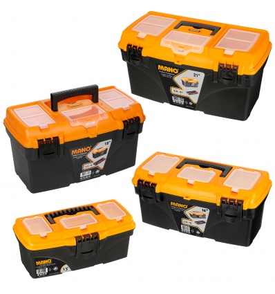 Black And Orange Toolbox With Organizer