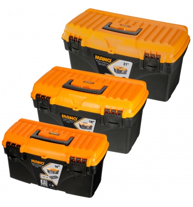 Classic Black And Orange Toolbox