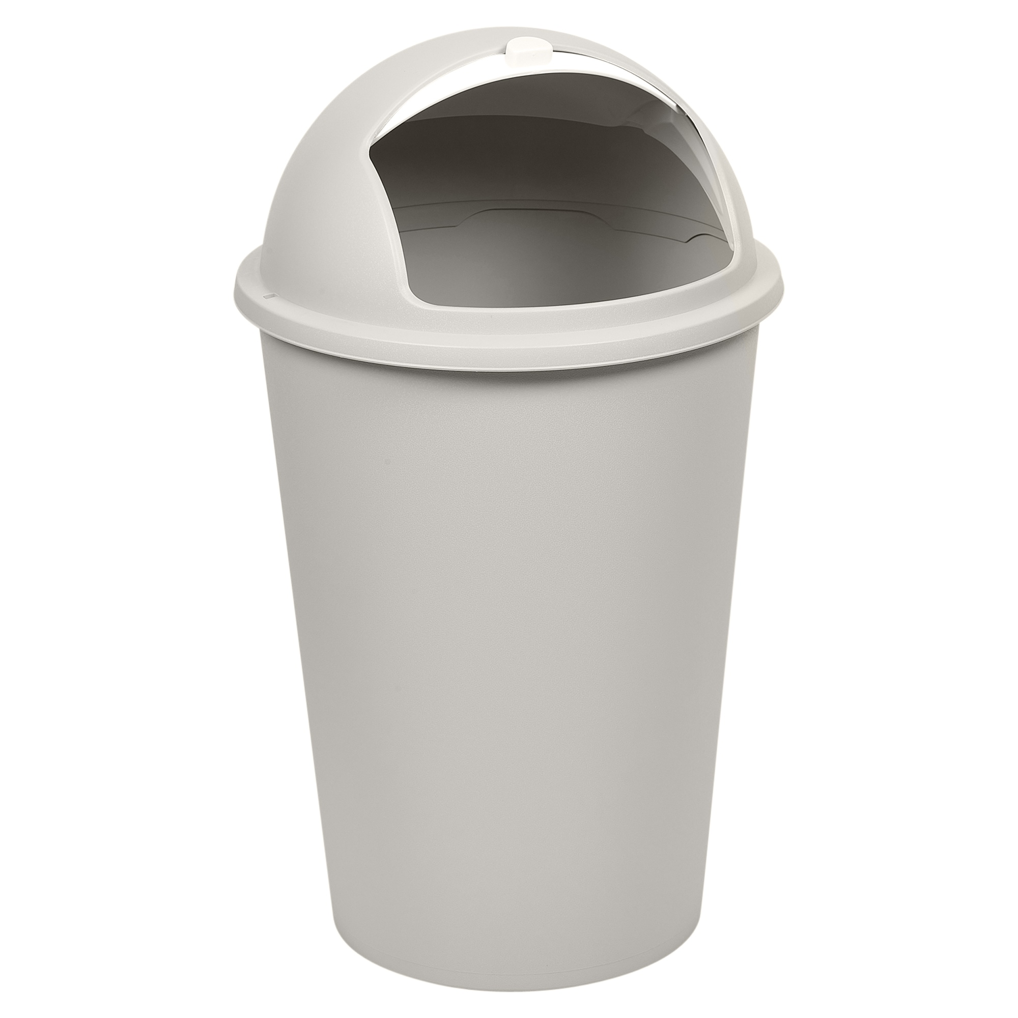 Plastic 50L Roller Bullet Top Lid Bin Waste Dustbin Rubbish Garbage