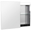 Croydex Alvy Stainless Steel Sliding Door Bathroom Mirror Cabinet