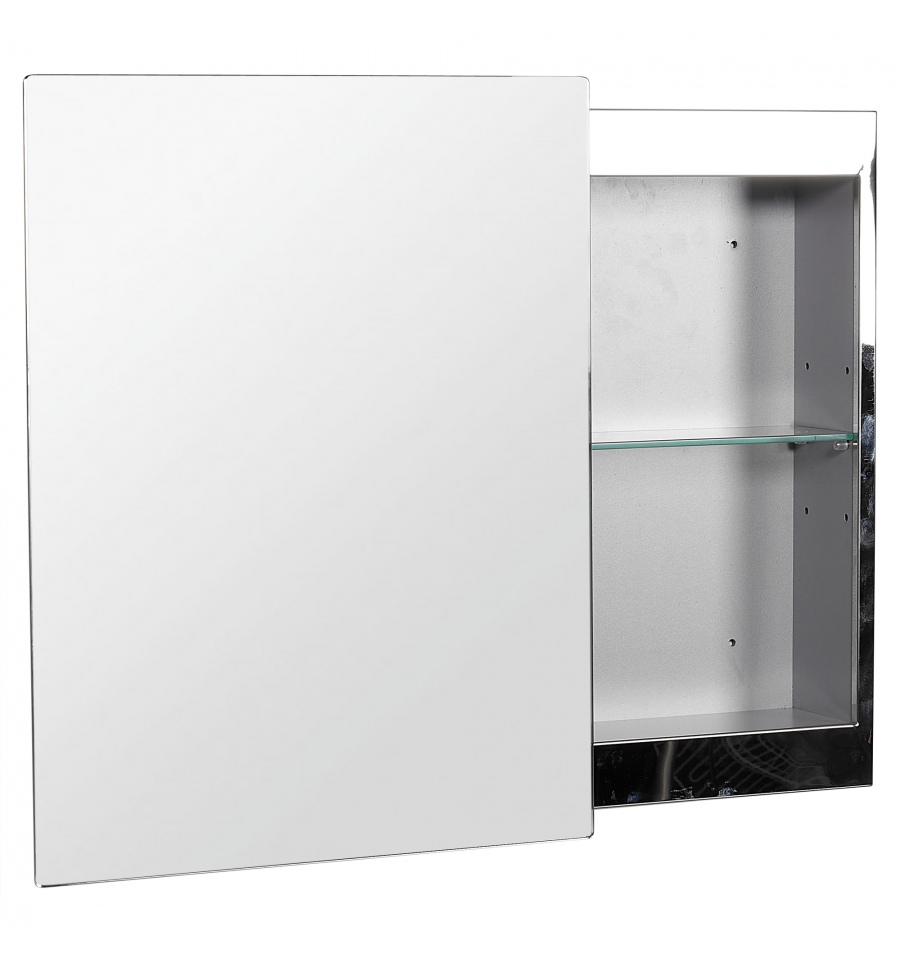 Croydex Alvy Stainless Steel Sliding, Sliding Mirror Door Bathroom Cabinet