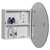 Croydex Cino Round Bathroom Mirror Cabinet [093332][165692]