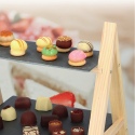 2 Layer Slate & Wood Snack Food Etagere Display Stand [113005][173955]