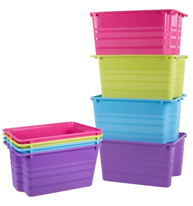 Stackable Plastic Storage Boxes [992785]