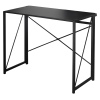 Wooden Folding Table with Steel Tube Legs