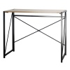 Wooden Folding Table with Steel Tube Legs