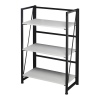 Wood & Steel Folding Ladder Shelf Unit