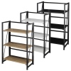 Wood & Steel Folding Ladder Shelf Unit