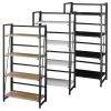 Wood & Steel Folding Ladder Shelf Unit