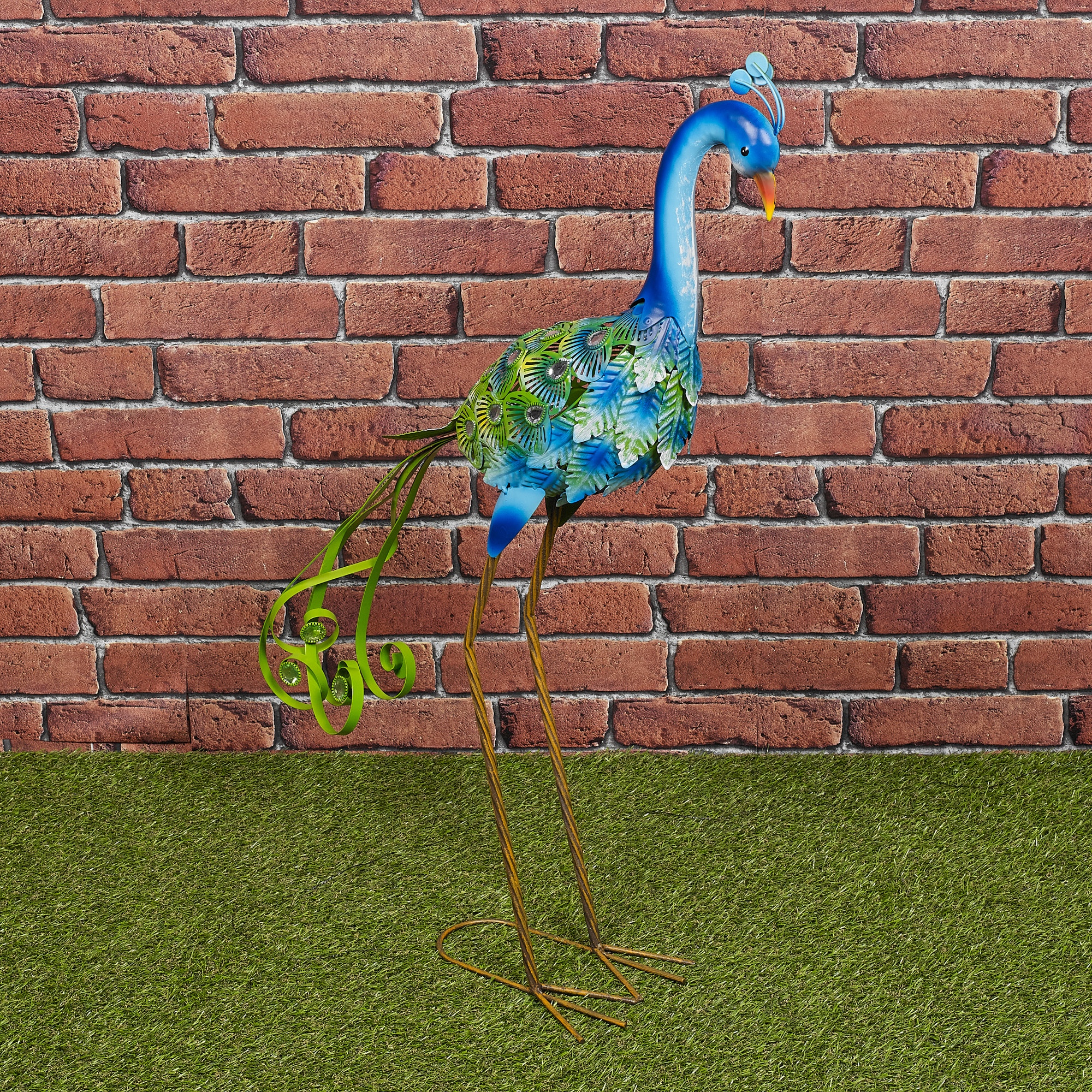 Decorative Metal Birds Outdoor Weather Resistant Pond Lawn Ornament