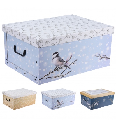 Collapsible Storage Boxes Xmas Winter Design [603730]