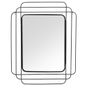 Black Rectangular Wall Mirror [368004]