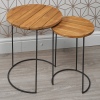 Teak Side Table 2 PCS Set [334740]