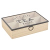 MDF Tea Box with Glass Lid