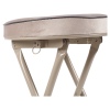 Folding Stool with Velvet Cushion