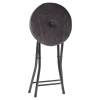 Folding Stool with Velvet Cushion