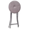 Folding Stool with Velvet Cushion