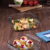 Single Borcam Glass 2 Piece Square Ovenware Set [159189]