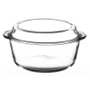 Single Borcam Glass Round Large Casserole Dish With Lid [59013]