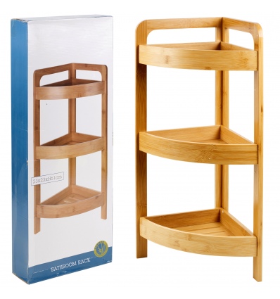 Wooden Bamboo Rack with 3 Shelves [589140]