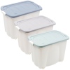 60L Large Lidded Storage Boxes on Wheels