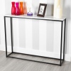 Wooden Console Table with Metal Legs