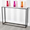 Wooden Console Table with Metal Legs