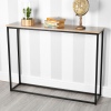 Wooden Console Table with Metal Legs