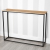 Wooden Console Table with Metal Legs