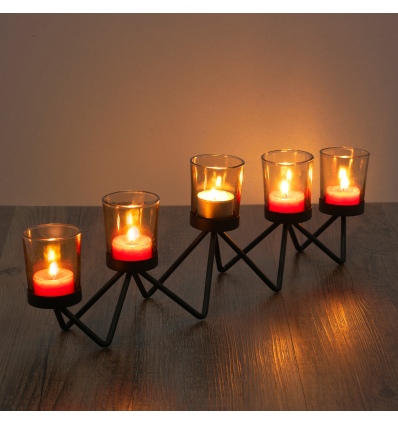 5 PCS Tealight Holders on a Frame [683202]