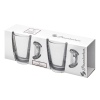 2x Basic Glass Coffee Mugs Sleeve [55531][077096]
