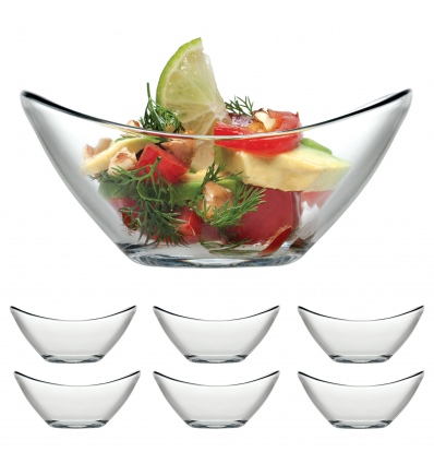Single Gastro Boutique Curved Glass Dessert Bowl [53962][342996]