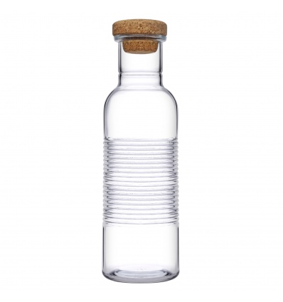 Single Hoop Glass Storage Bottle With Cork Lid [80352] [490758]