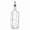 Single Homemade Glass Condiment Bottle With Metal Pourer [80230] [361300]