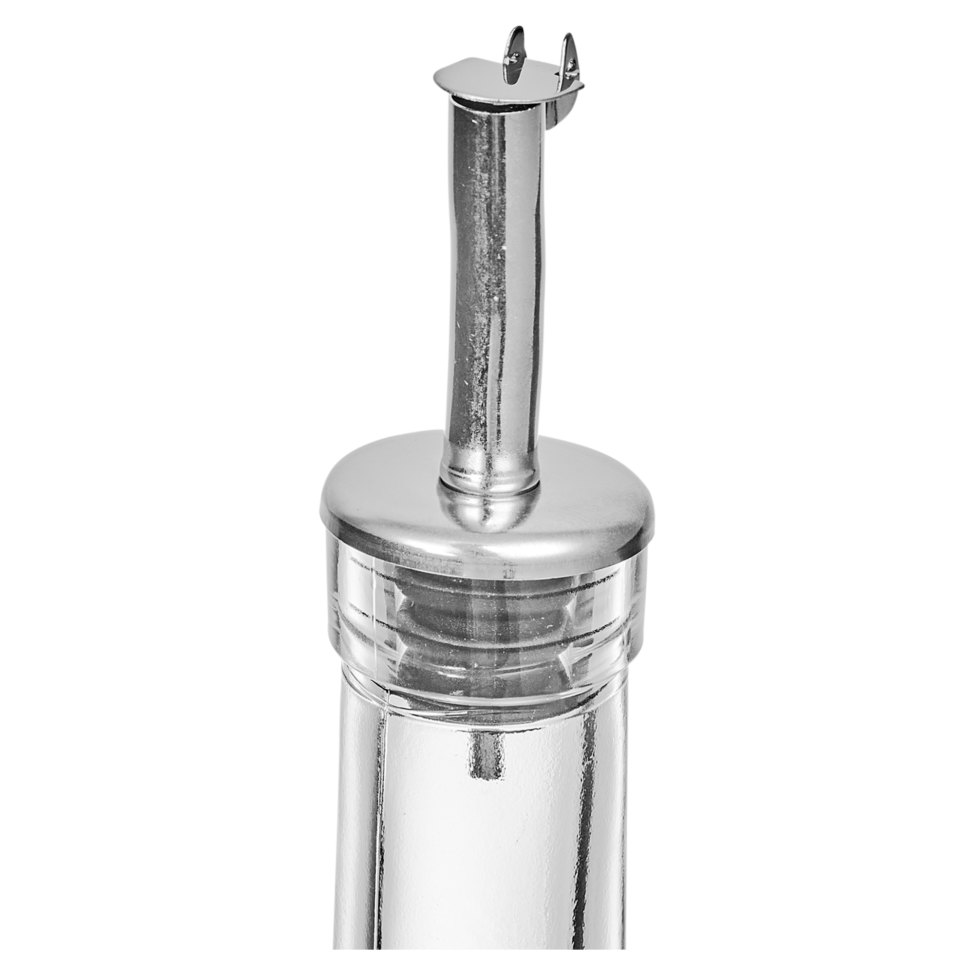 Pasabahce Homemade 1L Oil Vinegar Glass Condiment Bottle Designed Metal