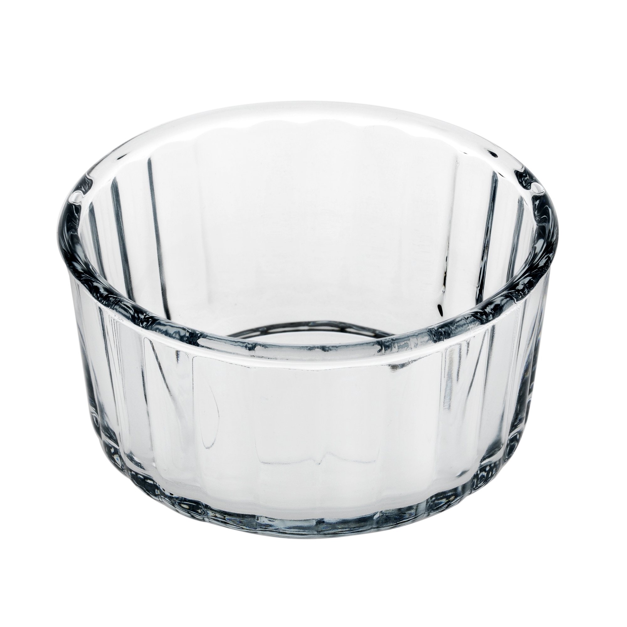 Pasabahce Borcam Clear Glass Souffle Dessert Bowls Ovenware Microwave