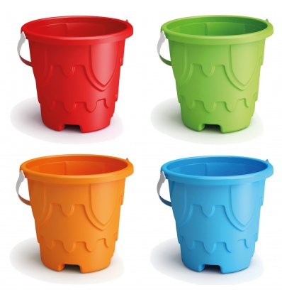 18cm Castle Mould Beach Bucket [922][922007][Any Colour]