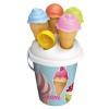 16cm 6 Piece Bucket Beach Ice Cream Set [724][724007][Any Colour]