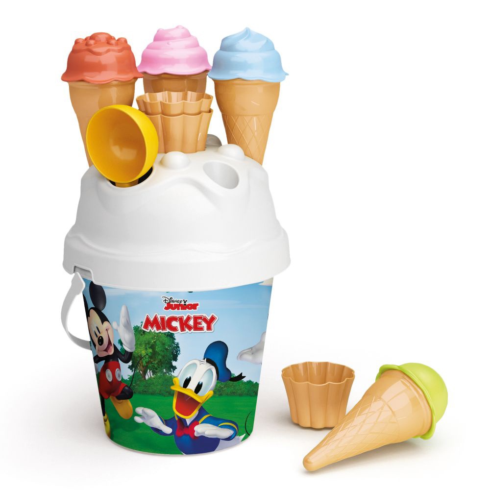 Kids Disney Plastic Beach Bucket Ice Cream Moulds Play Toy Set Sandbox
