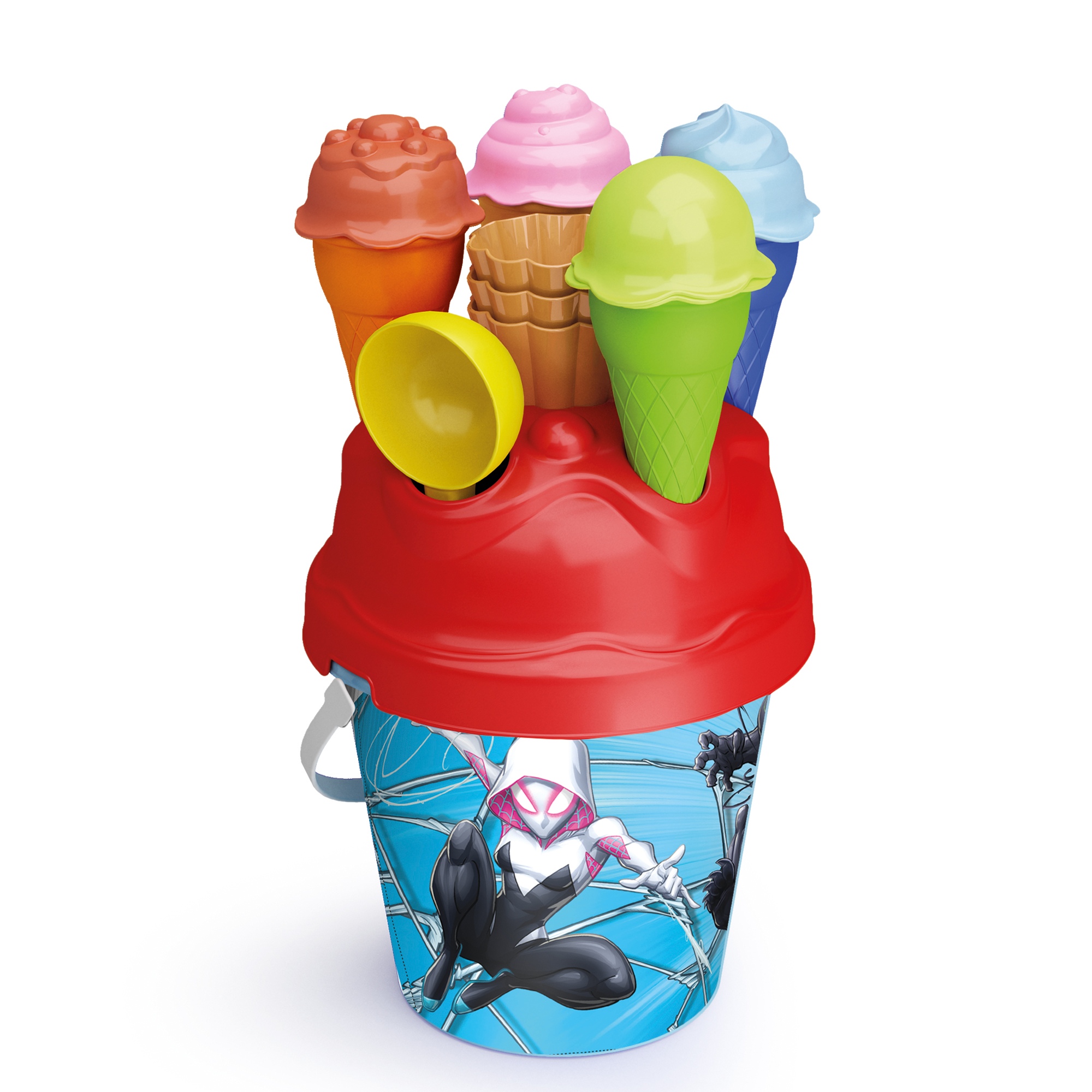 Kids Disney Plastic Beach Bucket Ice Cream Moulds Play Toy Set Sandbox
