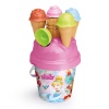 18cm Designed Beach Bucket Ice Cream Set