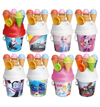 18cm Designed Beach Bucket Ice Cream Set