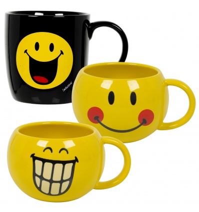 Zak! Smiley Ceramic Tea Cup & Mug Gift Pack