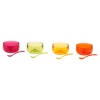 Zak! 8 Piece Multi-Colour Stacking Dessert Bowl & Spoon Set [684450]